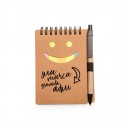 Bloco de Anotações Personalizado Smile com Post-it e caneta
