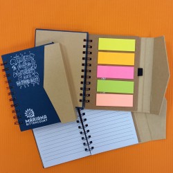 Caderneta Ecológica Personalizada com post-it 