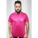 Camiseta OUTUBRO ROSA Poliviscose Personalizada com sua Marca