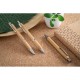 Caneta ecológica bambu com clipe de metal