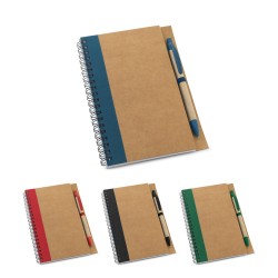 Caderno Ecológico Personalizado com caneta para brinde
