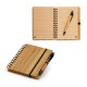 Caderno Ecológico 13,5x18cm Personalizado Capa em Bambu
